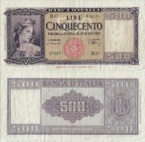 1947 (20 III), 500 lire (P-80a.1) - Italia!