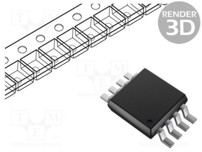 Circuit RTC I2C SRAM 64B 1.8-5.5VDC MSOP8 - MICROCHIP TECHNOLOGY foto