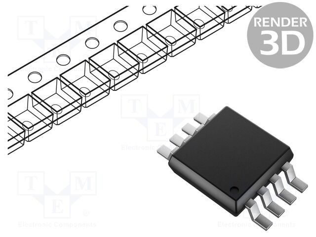 Circuit RTC I2C SRAM 64B 1.8-5.5VDC MSOP8 - MICROCHIP TECHNOLOGY