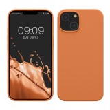 Husa Kwmobile pentru Apple iPhone 14, Portocaliu, Silicon, KWM000016NI031C