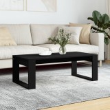 vidaXL Măsuță de cafea, negru, 102x50x35 cm, lemn compozit