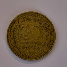 Moneda 20 CENTIMES - 20 CENTIMI - 1972 - Franta - KM 930 (96)