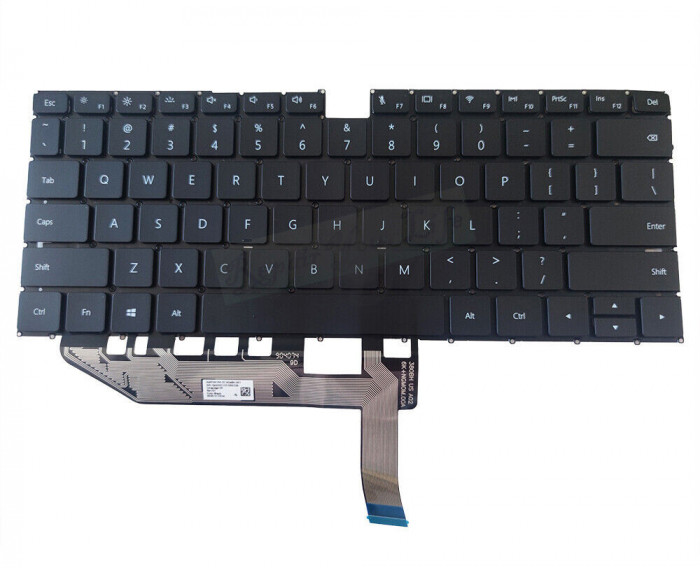 Tastatura Laptop, Huawei, MateBook X EUL-W19P, EUL-W29, EUL-W29P, 2020, iluminata, layout US