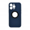 Husa Telefon Silicon MagSafe Apple iPhone 12 Pro Max 6.7 Matte Dark Blue