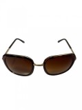 Ochelari de soare dama, UV400, Maro, Plastic, Oem