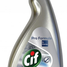 Cif Professional Stainless Steel, Cu Pulverizator, Pentru Curatat Inox Si Suprafete Rezistente La Ap