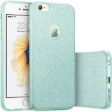 Husa capac siliconic 3 in 1 cu sclipici pentru Samsung J5 2016, model turquise, Mobile Tuning