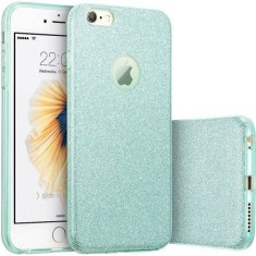 Husa capac siliconic 3 in 1 cu sclipici pentru Samsung J5 2016, model turquise