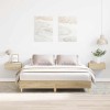 VidaXL Cadru de pat fără saltea Stejar Sonoma 150x200cm Lemn prelucrat 3328710
