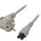 Cablu Alimentare 3x0,75mm2 cu Ștecăr Unghiular CEE 7/7 și Conector IEC C5