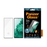 Cumpara ieftin Folie Sticla Panzer Antibacterial pentru Samsung Galaxy S21 Negru, Panzerglass