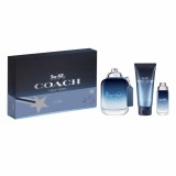 Set Coach: Blue, Eau De Toilette, For Men, 100 ml + Blue, Eau De Toilette, For Men, 15 ml + Blue, Shower Gel, Beard &amp; Hair, 100