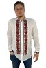 Bluza tip ie barbati RB 364, marime M, alb/rosu, Bumbac