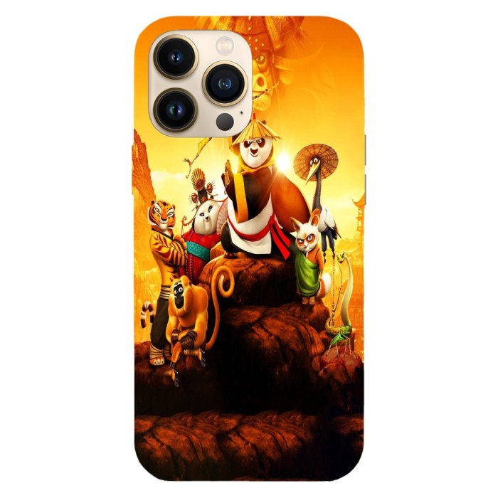 Husa compatibila cu Apple iPhone 15, Viceversa, model Po King Kung fu panda , Silicon, TPU
