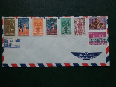 Plic par-avion cu timbre Vietnam-Sud-per.1960 foto