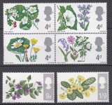 Marea Britanie 1967 - Flori, MNH, Nestampilat