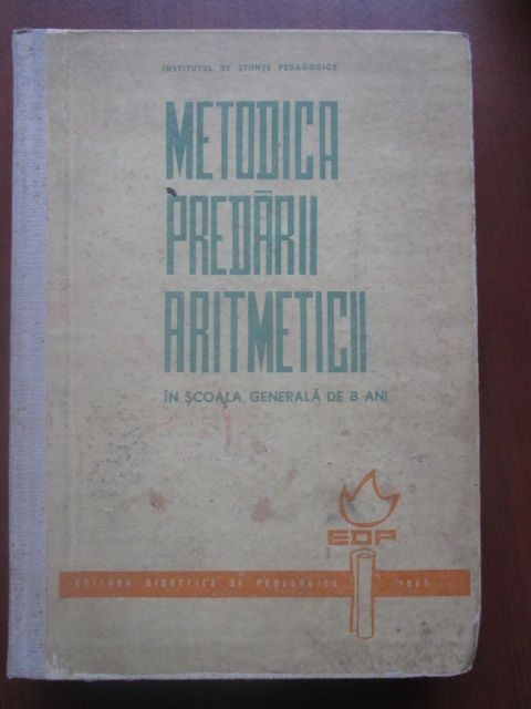 Metodica predarii aritmeticii in scoala generala de 8 ani