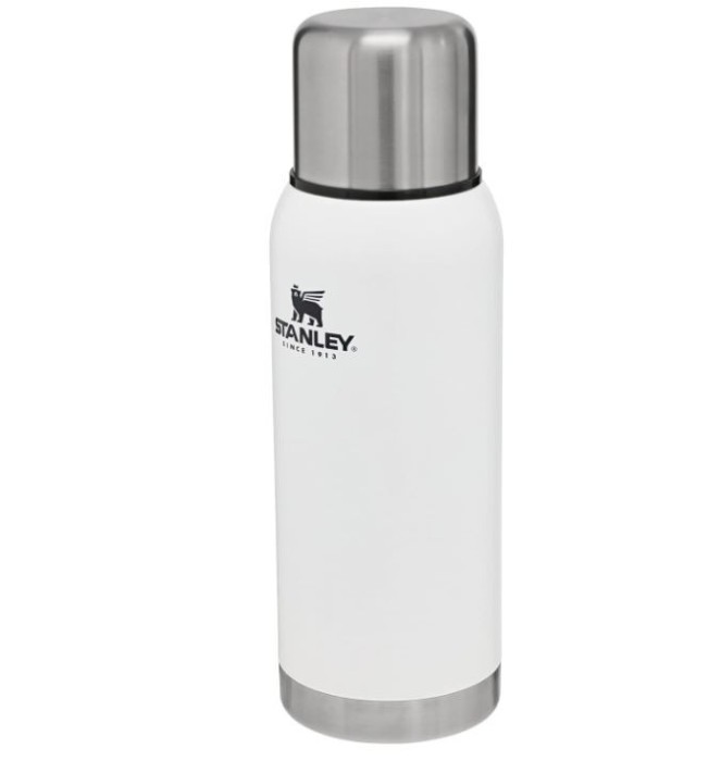 Termos Stanley Adventure, 1L, fara BPA, otel inoxidabil, alb - SECOND