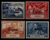 Aden 1949 - Aniversare UPU, supratipar, serie neuzata