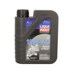 Ulei Motor 4T LIQUI MOLY Basic Street 10W40 1l, API SM JASO MA-2 Mineral