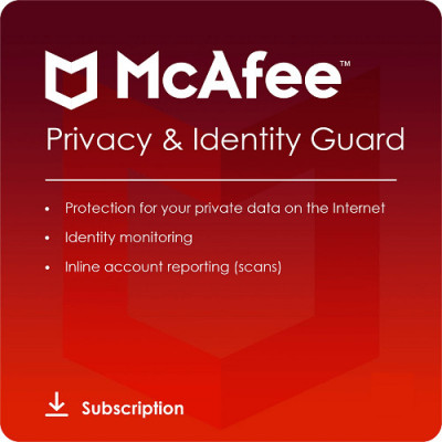 Licenta 2024 pentru McAfee Privacy &amp;amp;amp; Identity Guard - 1-AN / 1-Dispozitive - Europe/UK foto