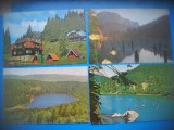 HOPCT LOT 3778 -4 CARTI POSTALE-LACU ROSU -JUD HARGHITA-CIRCULATE, Circulata, Printata