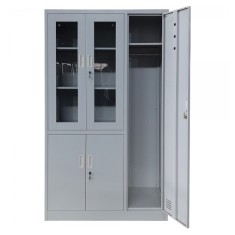 Dulap metalic Medicamente si instrumente medicale cu Vestiar incorporat 1000x450x1800 mm (LxlxH), Asamblat, PLUS