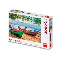 Puzzle Barcile pescarilor, 2000 piese - DINO TOYS foto
