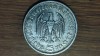 Germania nazista argint - 5 Mark / Reichsmark 1935 E - raruta - Paul von Hindenburg - stare foarte buna !, Europa