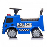 Masinuta de impins cu led Mercedes Politie Albastru, Ecotoys