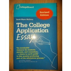 The college application essay- Sarah Myers McGinty