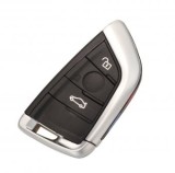 Set 2 bucati - Cheie completa compatibila cu BMW seria F 3 butoane model nou CAS4 / FEM / BDC - F20 F30 F32 F10 F01 F25 - 433 MHz - ID49
