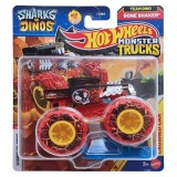 Masinuta Hot Wheels, Monster Truck, Shark vs Dinos, Bone Shaker, JCD91