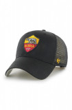 47brand șapcă AS Roma culoarea negru, cu imprimeu ITFL-BRANS01CTP-BKC, 47 Brand