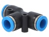 Conector Push-in T FESTO PBT 8mm cu Ramificatie Pneumatic