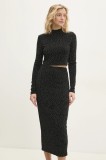 Answear Lab compleu femei, culoarea negru