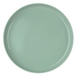 Farfurie Plastic, 21.5 cm, Verde Mentă cu Dungi