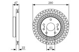 Disc Frana Bosch 0 986 479 C40 Suzuki SX4 S-Cross Vitara