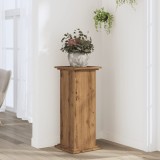 Cumpara ieftin Suport de plante stejar artizanal, 33x33x80 cm, lemn prelucrat