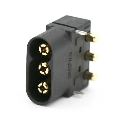 Conector alimentare DC soclu tata MR60 3-pini 35A /600V THT AMASS MR60PW-M foto