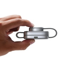 Incarcator wireless pliabil 3-in-1 LISEN LS01+, 15W, design metalic UFO, magnetic, pentru telefon, ceas si casti, ideal pentru calatorii