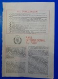 1987, Reclamă propagandă comunism NU, INARMARILOR! comunism 24x16 cm pace