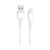 Cablu Date si Incarcare USB la MicroUSB XO Design NB-Q166, 1 m, 5A, Alb
