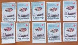 YUGOSLAVIA-''CRUCE-ROSIE'' 10val.-Nestampilate -Vezi-Scan