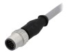 Conector HARTING M12 tată 12 pini drept cu cablu 7,5m PVC