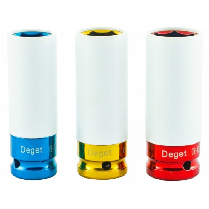 Set de chei tubulare IMPACT 1/2&quot; 3 piese varianta lunga din teflon V86100 Verke