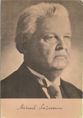 Rom&amp;acirc;nia, Mihail Sadoveanu, carte poștală ilustrată, circulată, 1976 foto