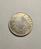 Moneda Bolivia 50 Centavos 1909 UNC, Piesa Colectie, Argint