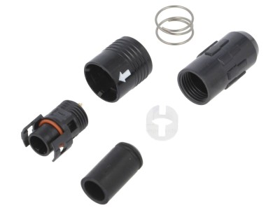 Conector Circular HR30 Push-Pull Mufă 2A Aurit 12 PIN foto