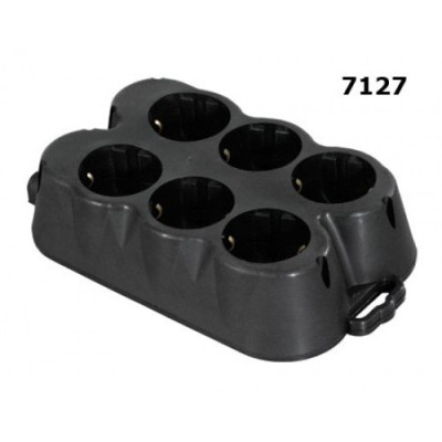 Multipriza cauciuc 16A 6P 250V IP44 Atra 7127 foto